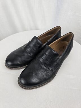 Josef Seibel Sienna 96 Women’s Black Leather Slip-On Loafers Sz 41 (10-10.5)